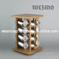 Revolving Bamboo Spice Rack/Bamboo Spice Holder